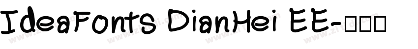 IdeaFonts DianHei EE字体转换